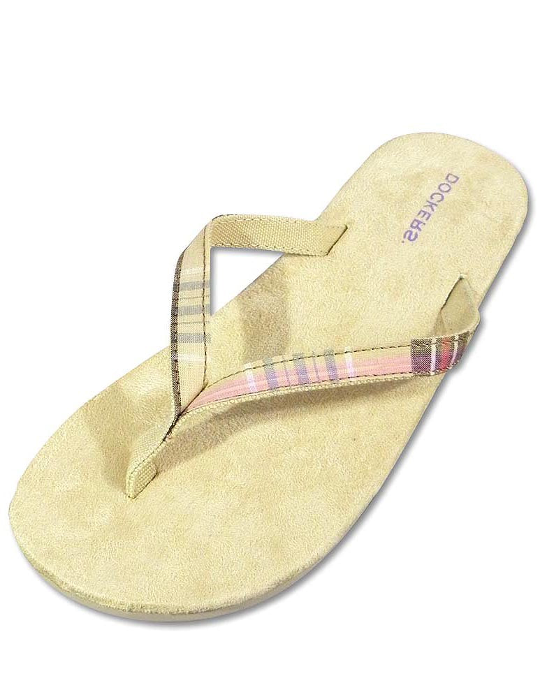 Dockers Womens Summer Inspired Flip Flop Thong Casual Beach Sandal