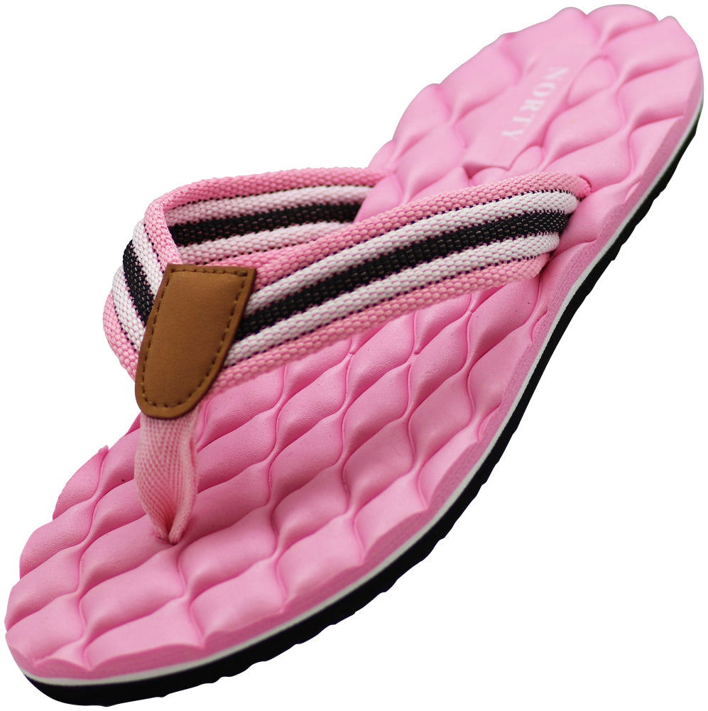 Norty Women's Beach, Pool, Everyday Flip Flop Thong Sandal - Choose your style