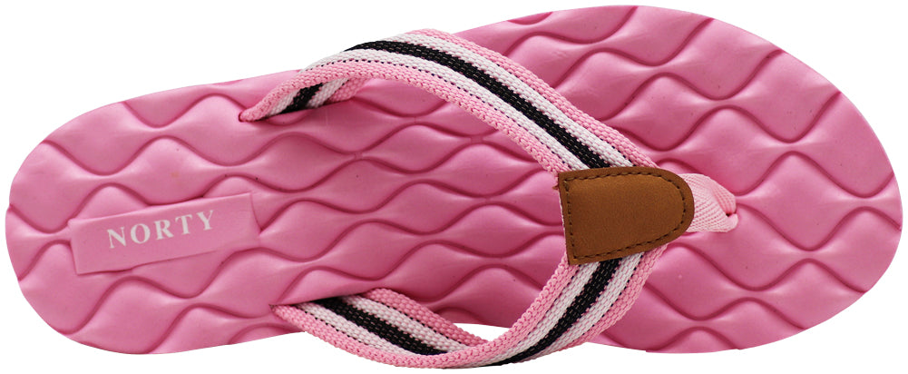 Norty Women's Beach, Pool, Everyday Flip Flop Thong Sandal - Choose your style