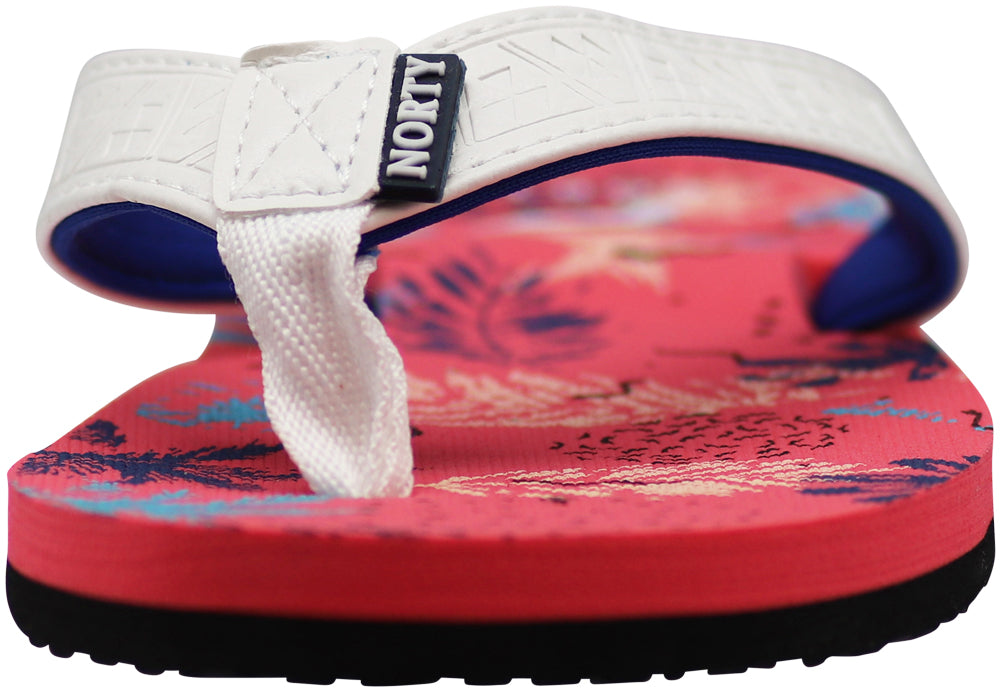 Norty Women's Beach, Pool, Everyday Flip Flop Thong Sandal - Choose your style