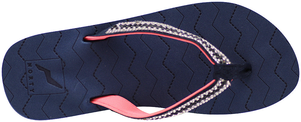 Norty Women's Beach, Pool, Everyday Flip Flop Thong Sandal - Choose your style