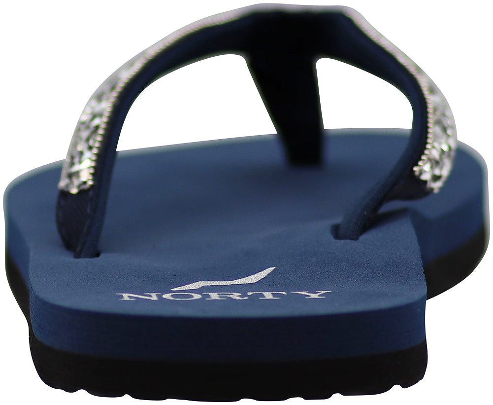 Norty Women's Beach, Pool, Everyday Flip Flop Thong Sandal - Choose your style