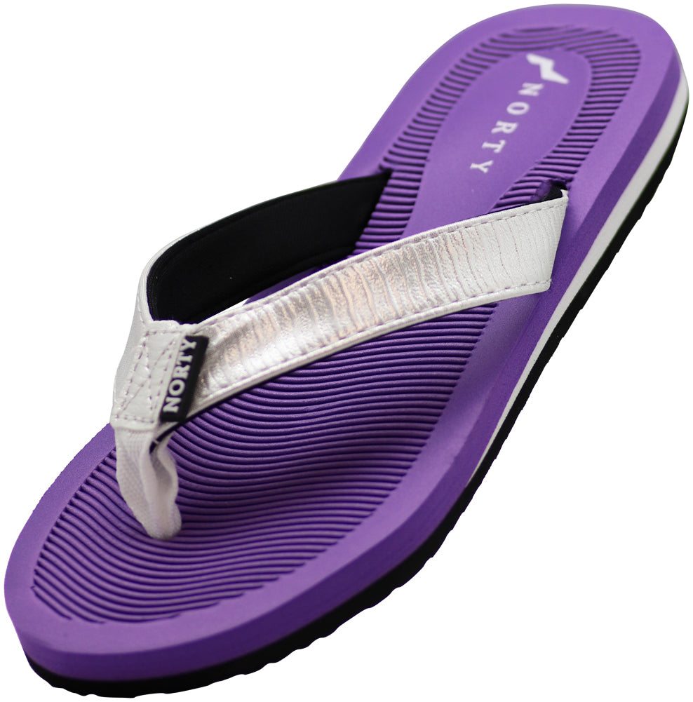 Norty Women's Beach, Pool, Everyday Flip Flop Thong Sandal - Choose your style