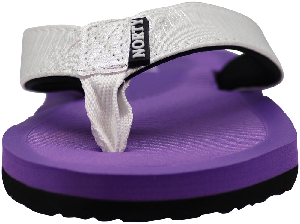 Norty Women's Beach, Pool, Everyday Flip Flop Thong Sandal - Choose your style