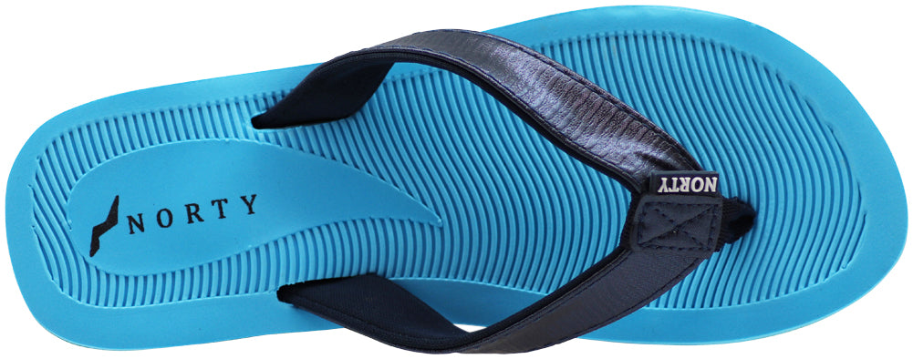 Norty Women's Beach, Pool, Everyday Flip Flop Thong Sandal - Choose your style