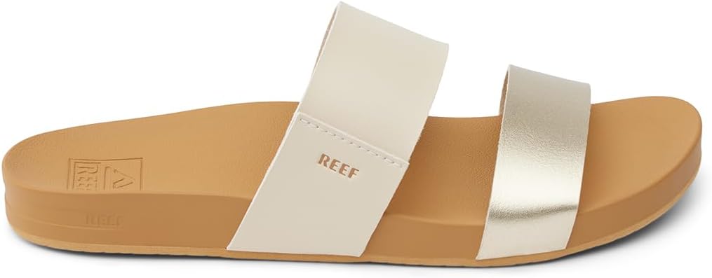 REEF Cushion Vista Women's Fashion Slide Sandal, Vegan Leather Strap, Ultra...