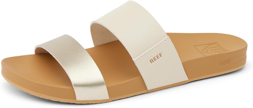 REEF Cushion Vista Women's Fashion Slide Sandal, Vegan Leather Strap, Ultra...