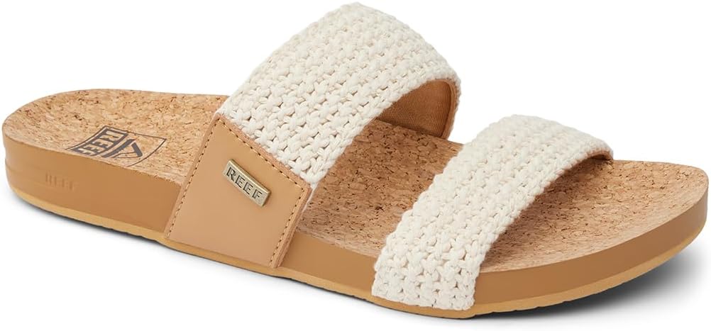 REEF Cushion Vista Women's Fashion Slide Sandal, Vegan Leather Strap, Ultra...