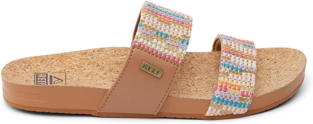REEF Cushion Vista Women's Fashion Slide Sandal, Vegan Leather Strap, Ultra...