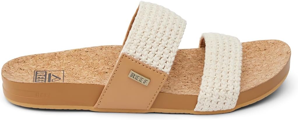 REEF Cushion Vista Women's Fashion Slide Sandal, Vegan Leather Strap, Ultra...