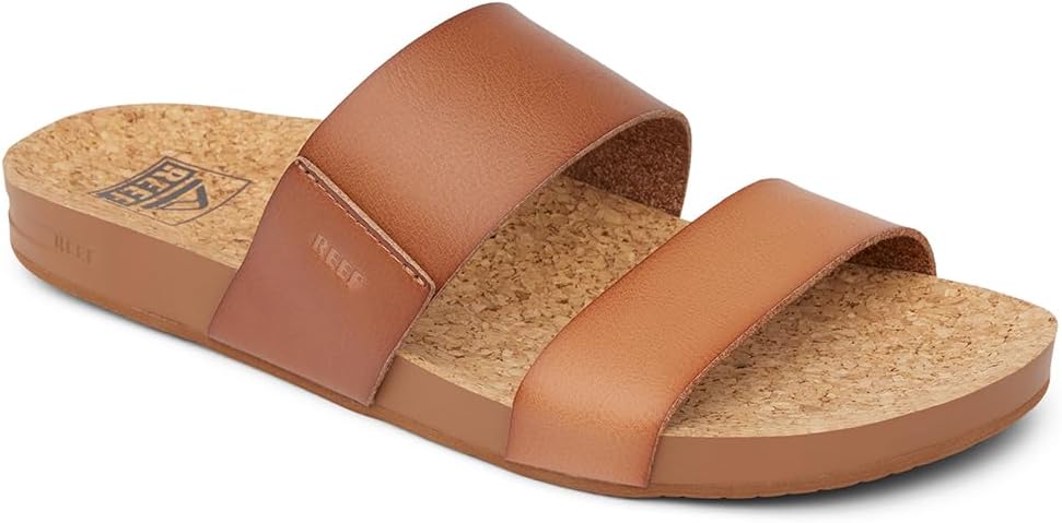 REEF Cushion Vista Women's Fashion Slide Sandal, Vegan Leather Strap, Ultra...