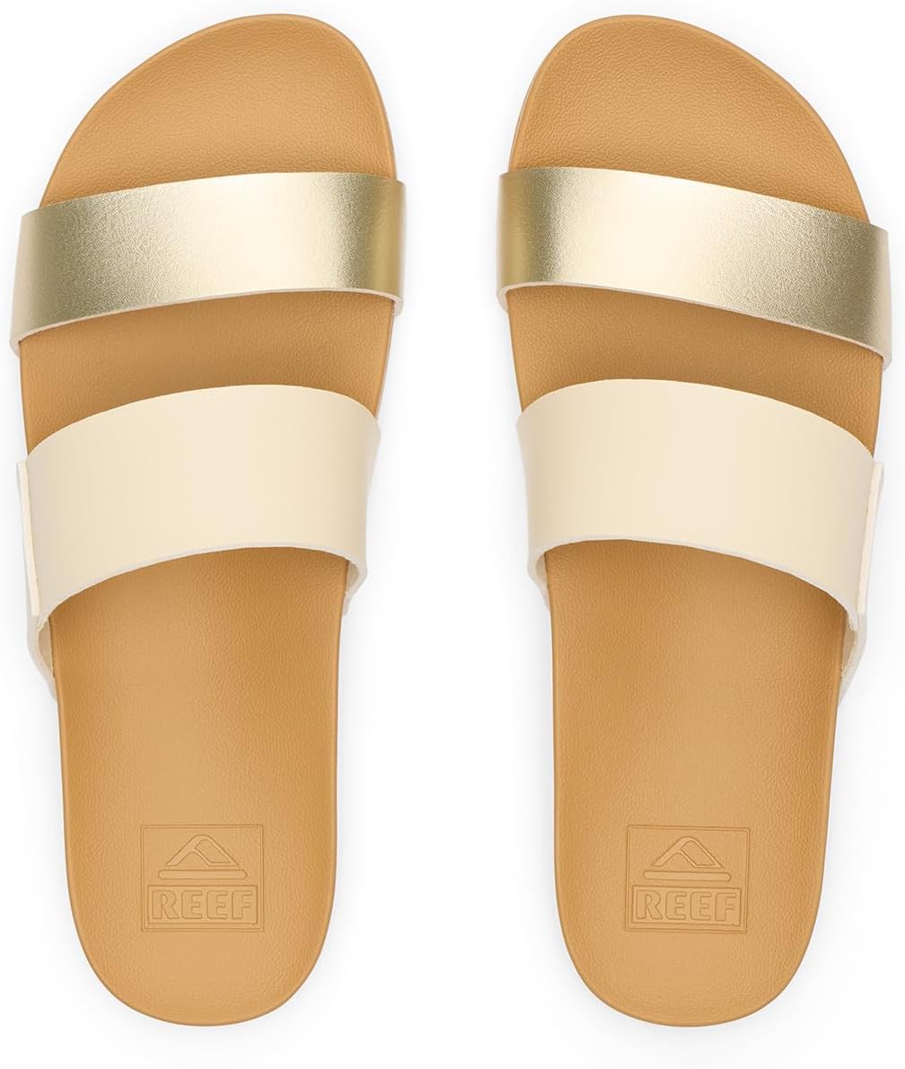 REEF Cushion Vista Women's Fashion Slide Sandal, Vegan Leather Strap, Ultra...