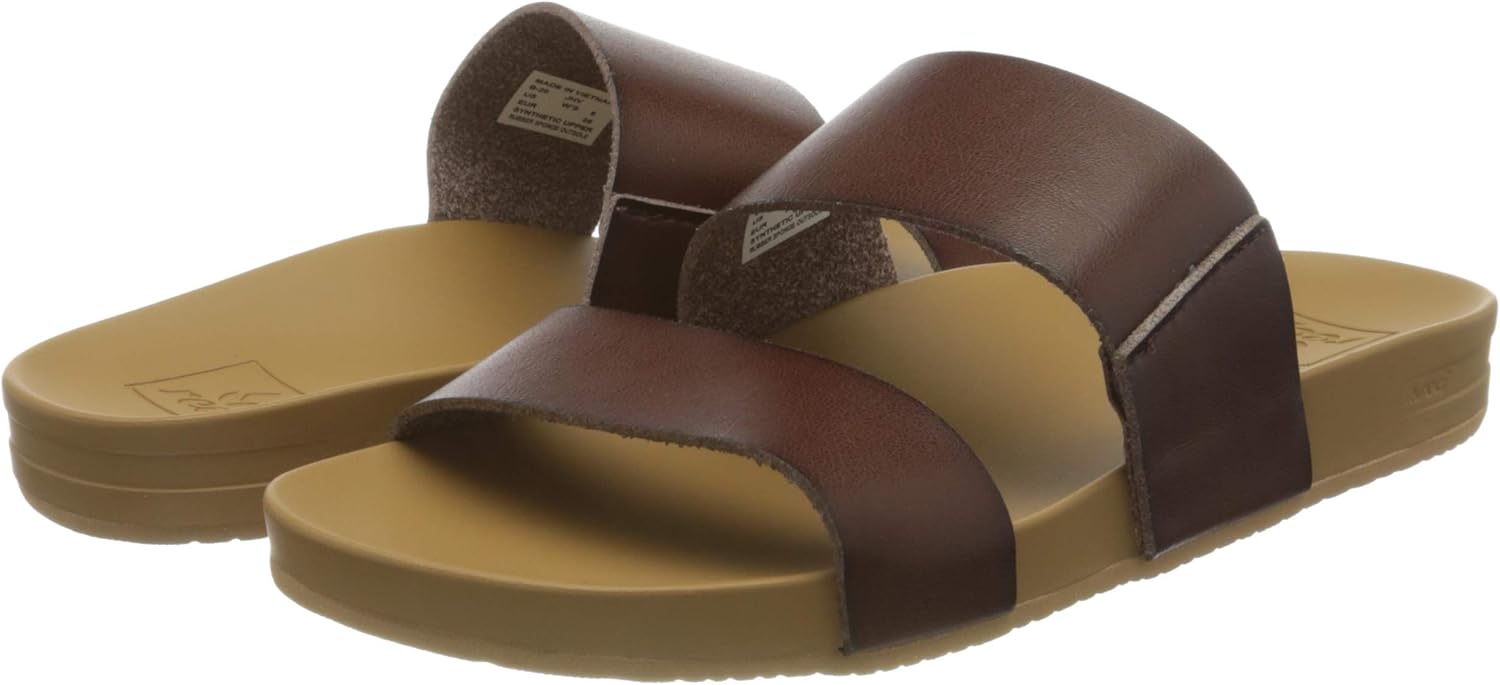 REEF Cushion Vista Women's Fashion Slide Sandal, Vegan Leather Strap, Ultra...