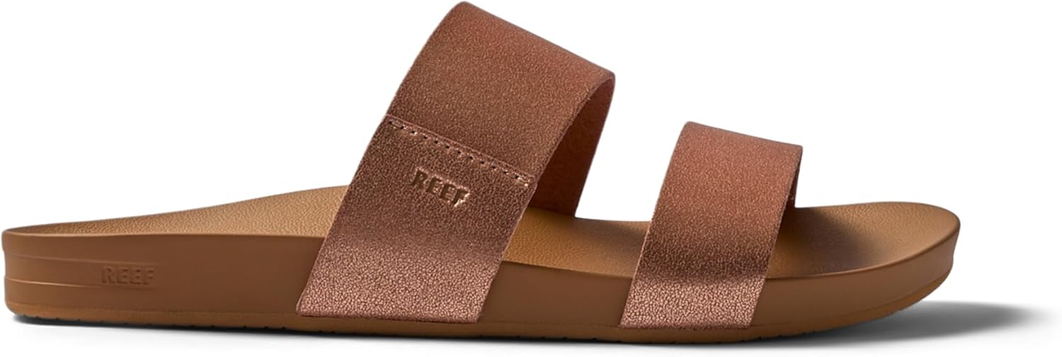 REEF Cushion Vista Women's Fashion Slide Sandal, Vegan Leather Strap, Ultra...