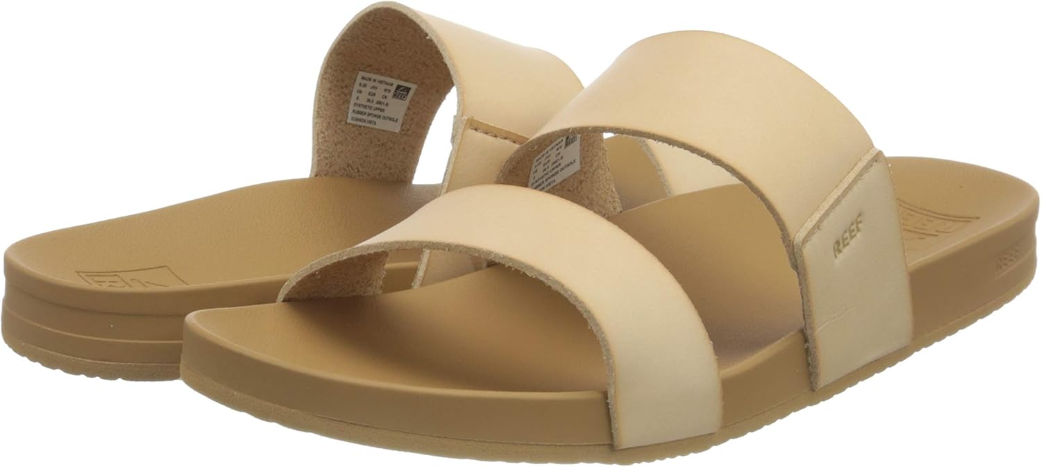 REEF Cushion Vista Women's Fashion Slide Sandal, Vegan Leather Strap, Ultra...