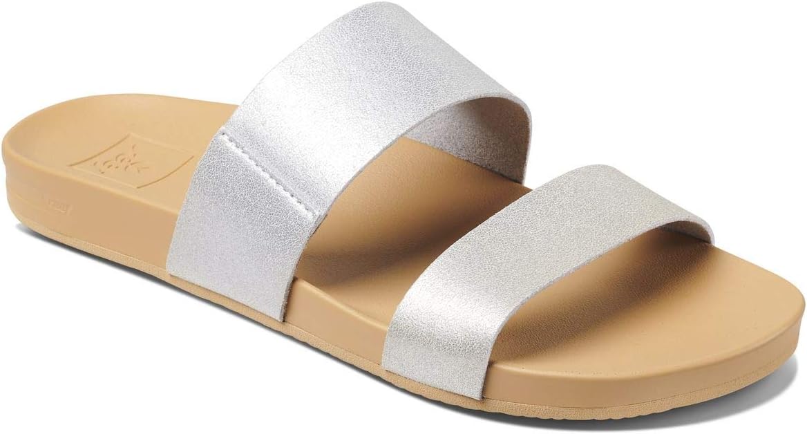 REEF Cushion Vista Women's Fashion Slide Sandal, Vegan Leather Strap, Ultra...