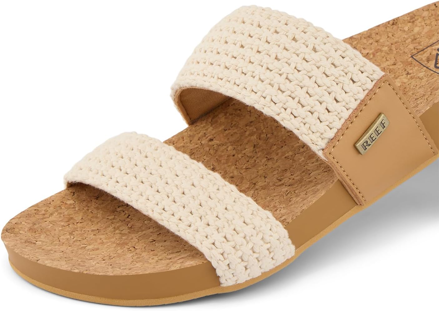 REEF Cushion Vista Women's Fashion Slide Sandal, Vegan Leather Strap, Ultra...