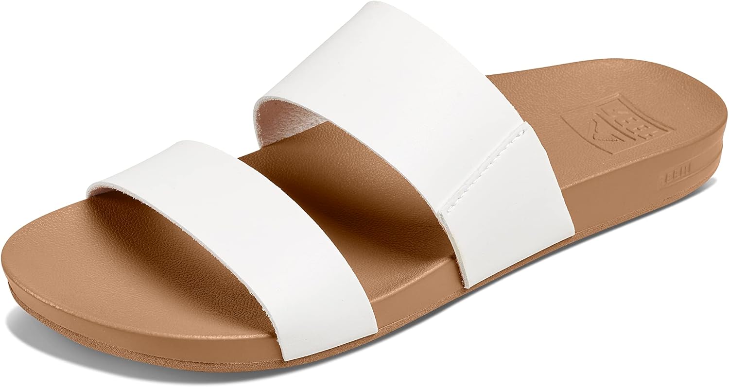REEF Cushion Vista Women's Fashion Slide Sandal, Vegan Leather Strap, Ultra...