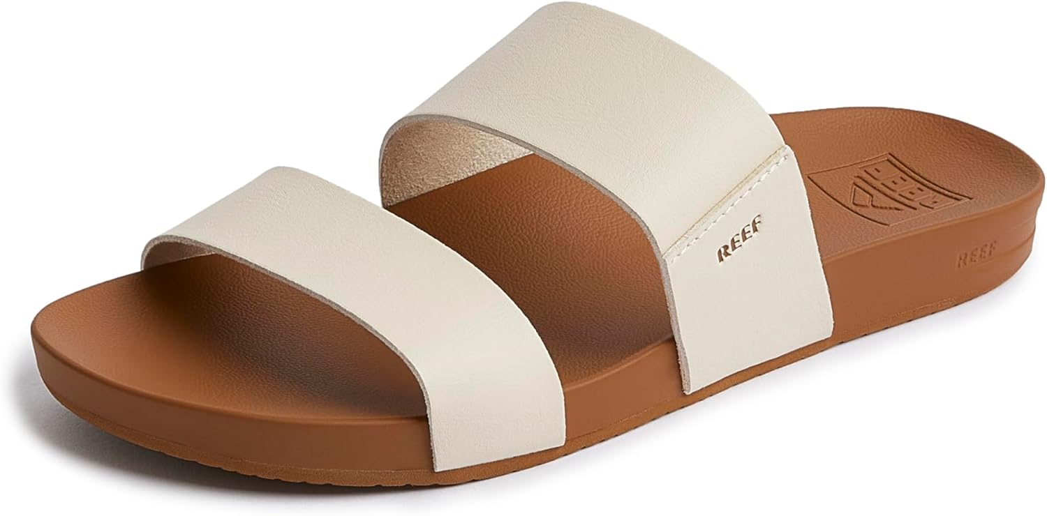 REEF Cushion Vista Women's Fashion Slide Sandal, Vegan Leather Strap, Ultra...