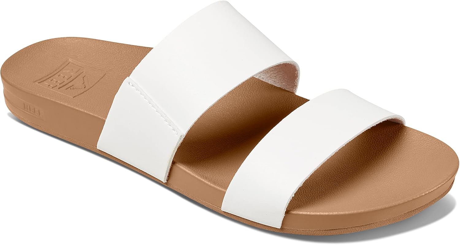 REEF Cushion Vista Women's Fashion Slide Sandal, Vegan Leather Strap, Ultra...