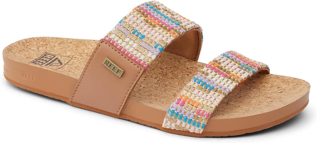 REEF Cushion Vista Women's Fashion Slide Sandal, Vegan Leather Strap, Ultra...