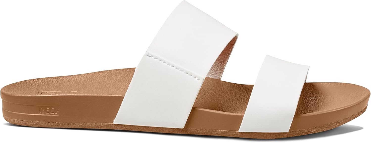 REEF Cushion Vista Women's Fashion Slide Sandal, Vegan Leather Strap, Ultra...