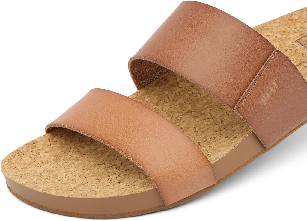 REEF Cushion Vista Women's Fashion Slide Sandal, Vegan Leather Strap, Ultra...
