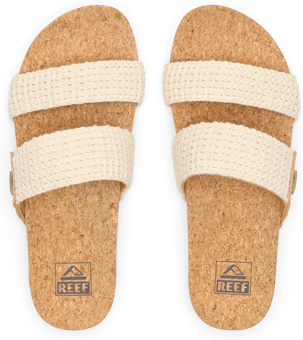 REEF Cushion Vista Women's Fashion Slide Sandal, Vegan Leather Strap, Ultra...
