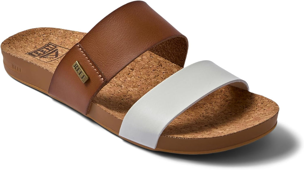 REEF Cushion Vista Women's Fashion Slide Sandal, Vegan Leather Strap, Ultra...