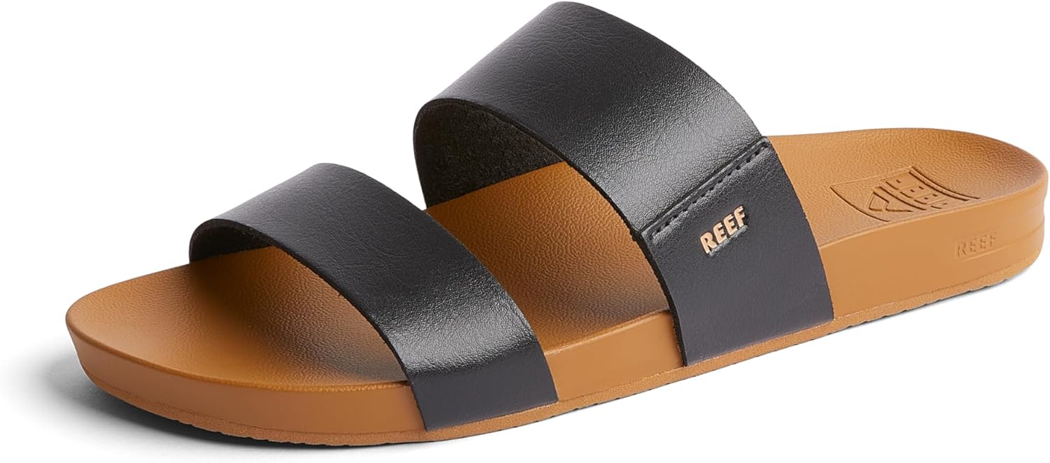 REEF Cushion Vista Women's Fashion Slide Sandal, Vegan Leather Strap, Ultra...