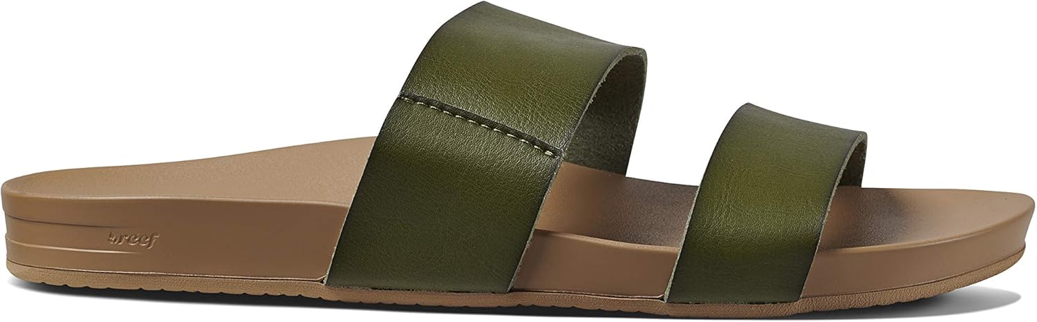 REEF Cushion Vista Women's Fashion Slide Sandal, Vegan Leather Strap, Ultra...