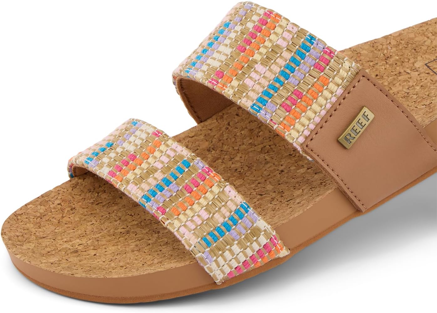REEF Cushion Vista Women's Fashion Slide Sandal, Vegan Leather Strap, Ultra...
