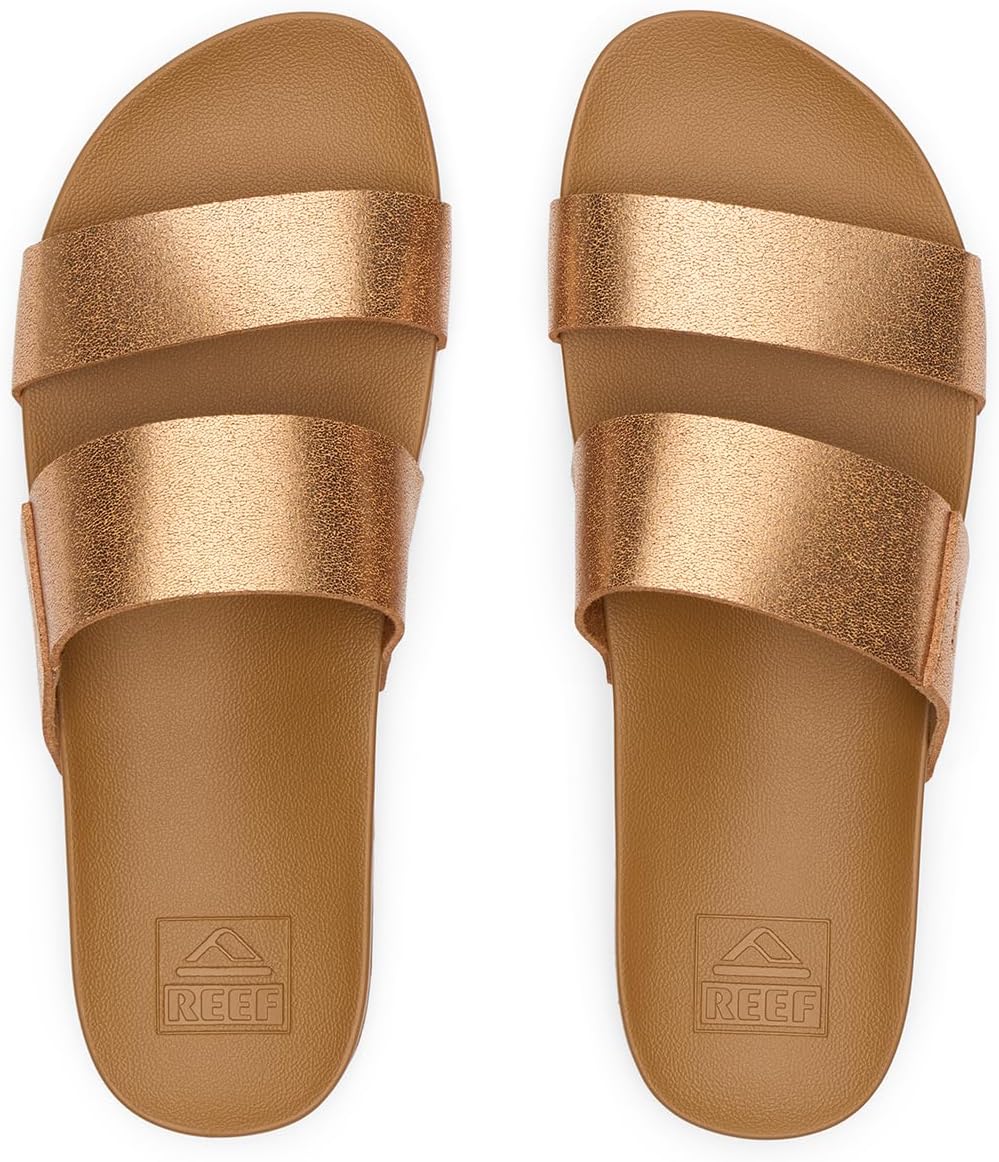 REEF Cushion Vista Women's Fashion Slide Sandal, Vegan Leather Strap, Ultra...