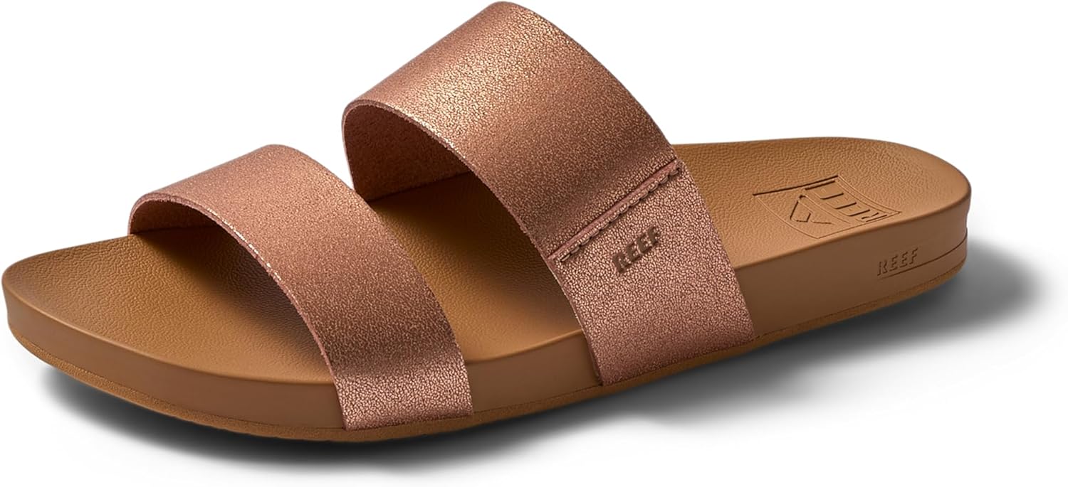 REEF Cushion Vista Women's Fashion Slide Sandal, Vegan Leather Strap, Ultra...