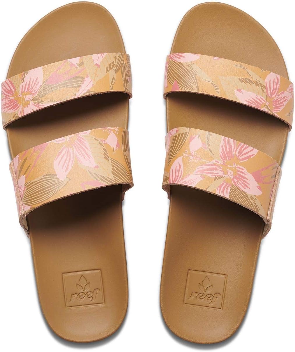 REEF Cushion Vista Women's Fashion Slide Sandal, Vegan Leather Strap, Ultra...