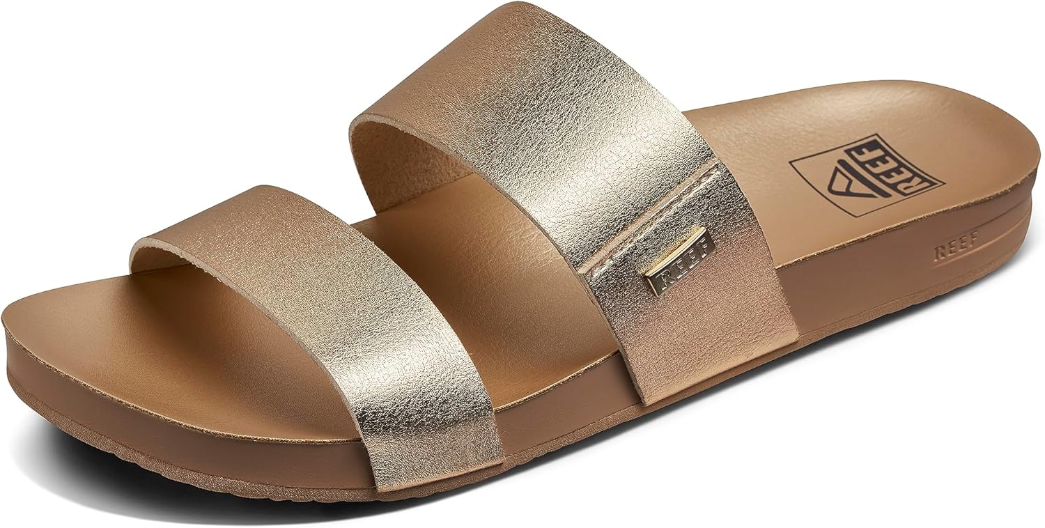 REEF Cushion Vista Women's Fashion Slide Sandal, Vegan Leather Strap, Ultra...