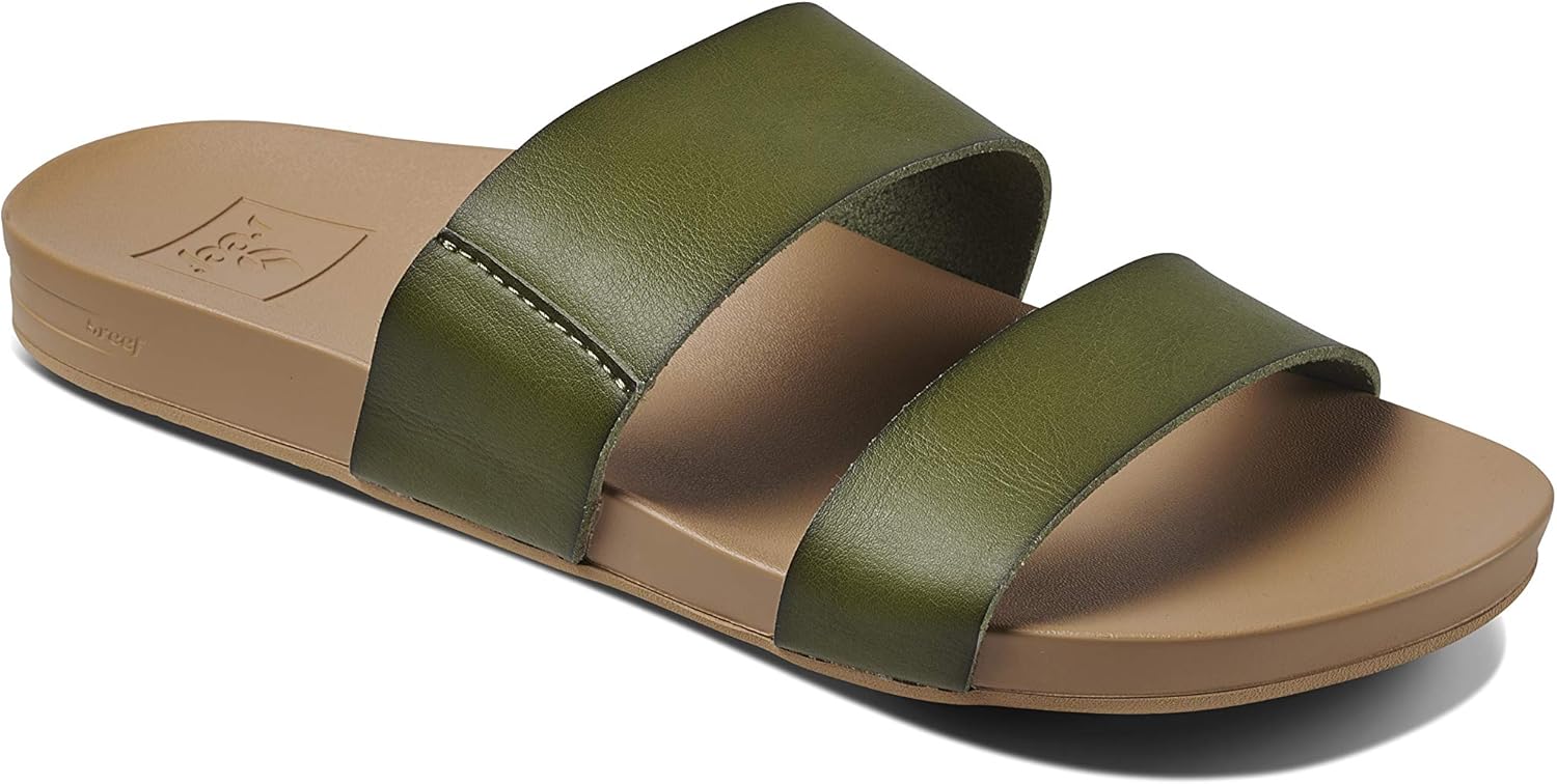 REEF Cushion Vista Women's Fashion Slide Sandal, Vegan Leather Strap, Ultra...