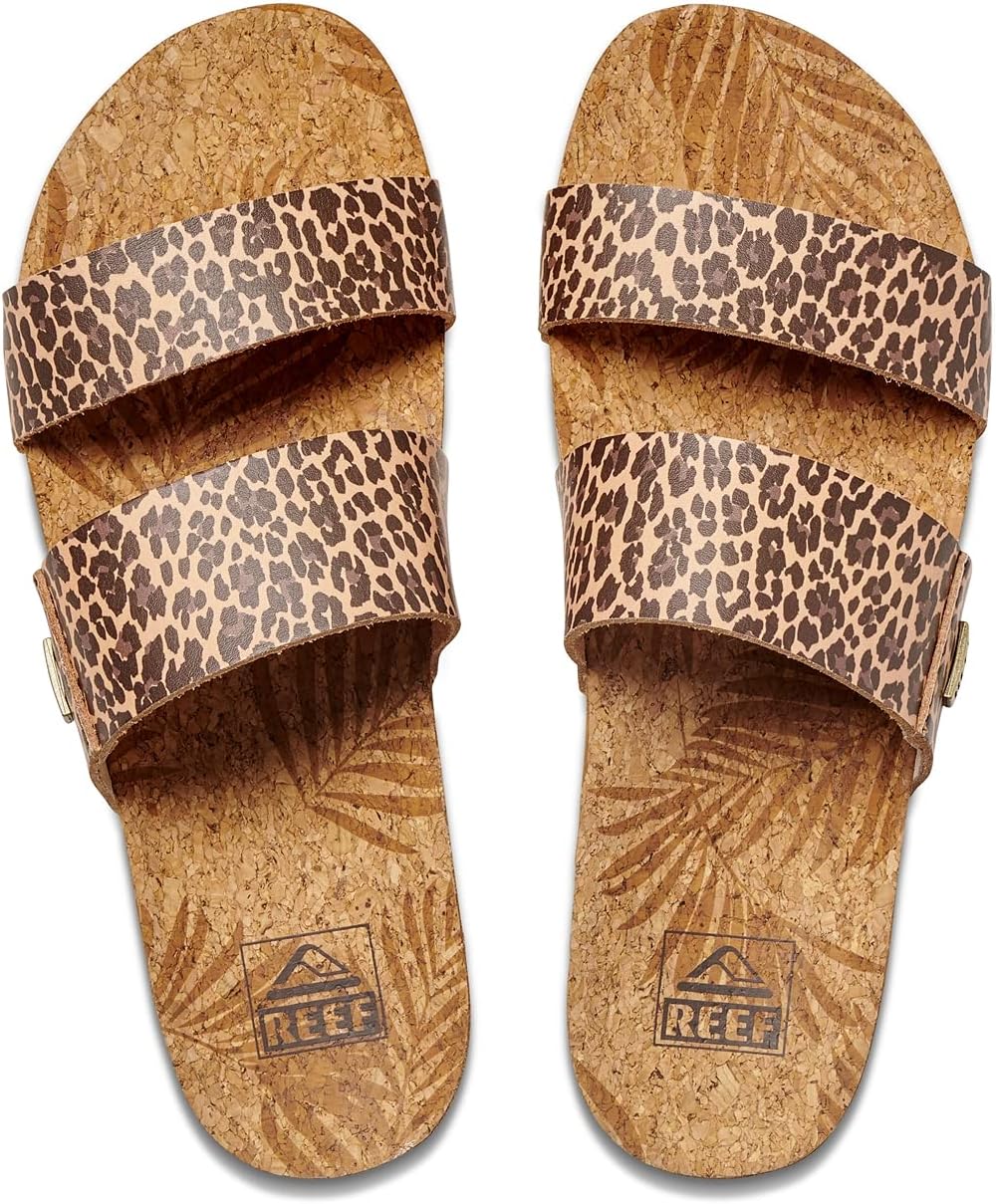REEF Cushion Vista Women's Fashion Slide Sandal, Vegan Leather Strap, Ultra...