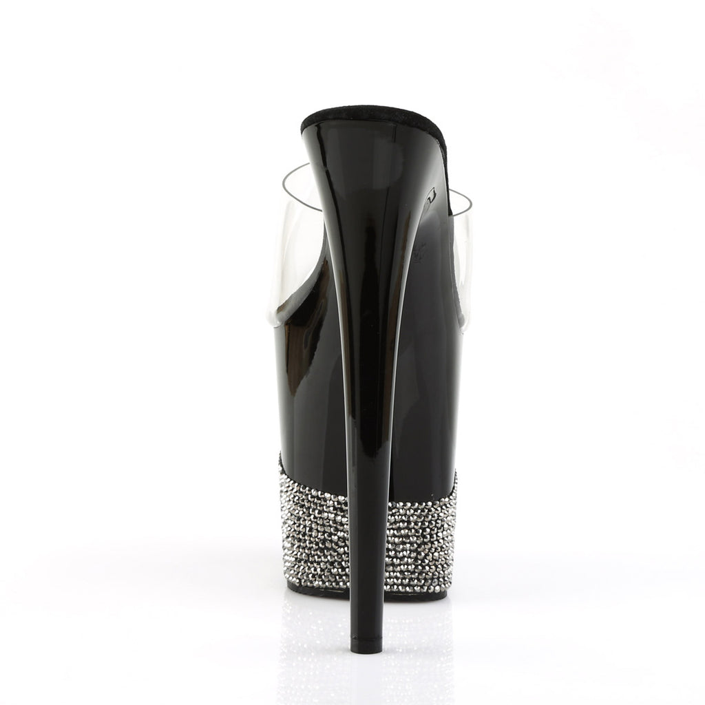 Pleaser Platform Stiletto Peep Toe Slide Mules High Heels Adult Women Flam801