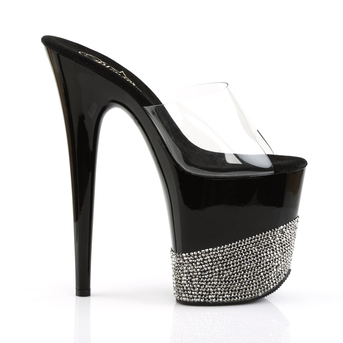 Pleaser Platform Stiletto Peep Toe Slide Mules High Heels Adult Women Flam801