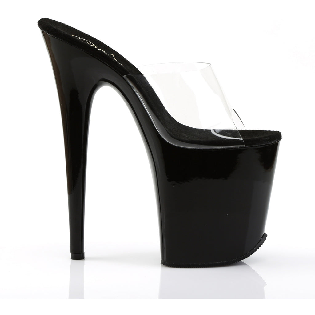 Pleaser Platform Stiletto Peep Toe Slide Mules High Heels Adult Women Flam801