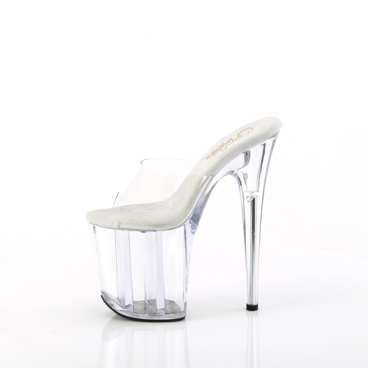 Pleaser Platform Stiletto Peep Toe Slide Mules High Heels Adult Women Flam801
