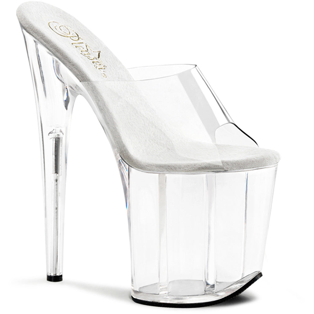 Pleaser Platform Stiletto Peep Toe Slide Mules High Heels Adult Women Flam801