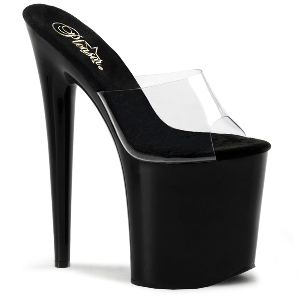 Pleaser Platform Stiletto Peep Toe Slide Mules High Heels Adult Women Flam801