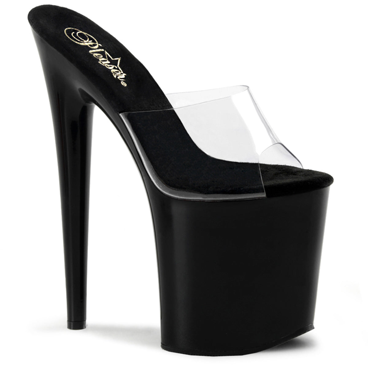 Pleaser Platform Stiletto Peep Toe Slide Mules High Heels Adult Women Flam801