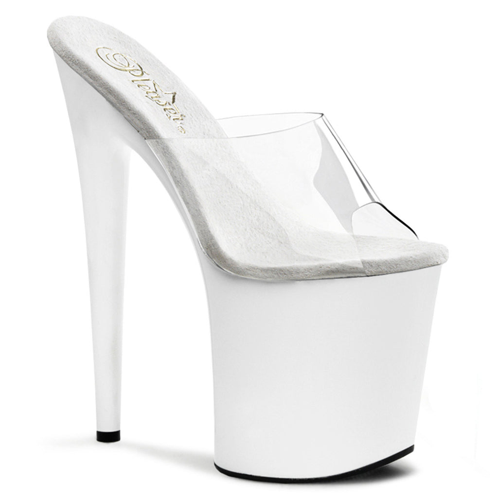 Pleaser Platform Stiletto Peep Toe Slide Mules High Heels Adult Women Flam801