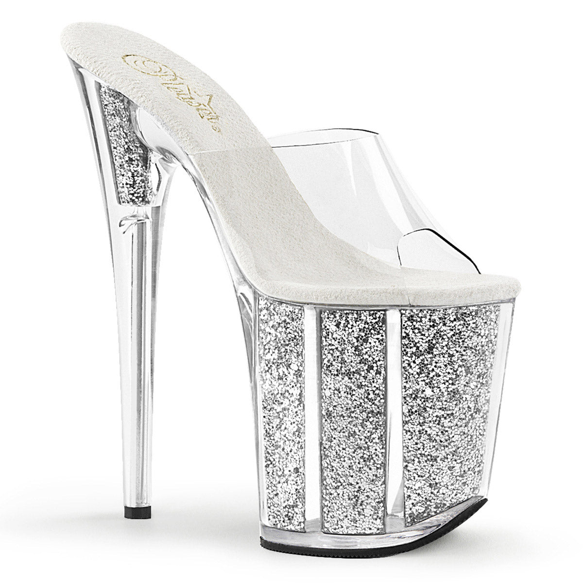 Pleaser Platform Stiletto Peep Toe Slide Mules High Heels Adult Women Flam801