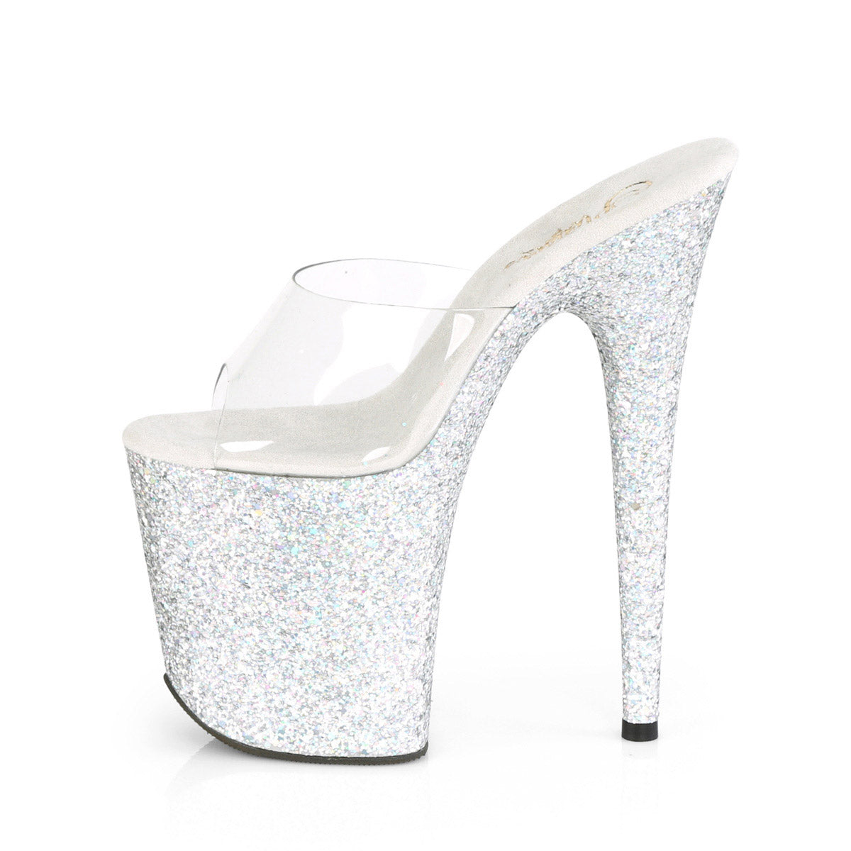 Pleaser Platform Stiletto Peep Toe Slide Mules High Heels Adult Women Flam801