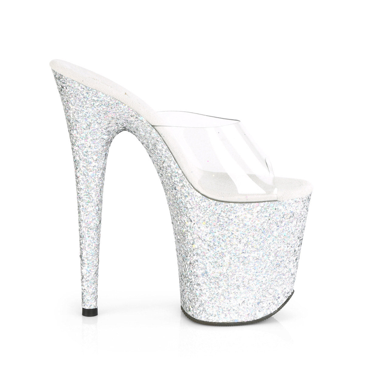 Pleaser Platform Stiletto Peep Toe Slide Mules High Heels Adult Women Flam801
