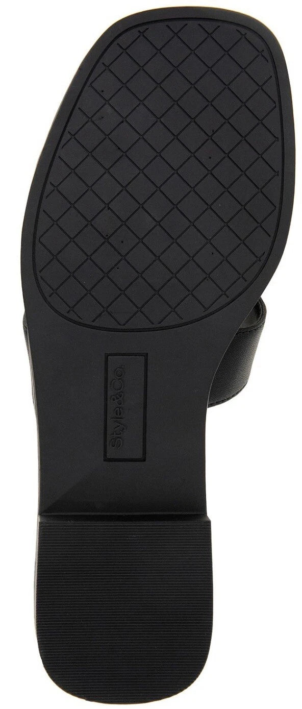 ~New~ STYLE & CO Women's Gabbyy Slip-On Slide Flat Sandals Created for Macy's